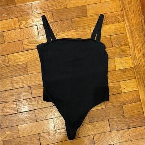Black Sleeveless Bodysuit